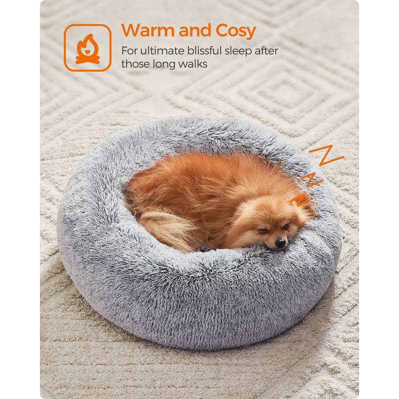 60x60x20cm Cotton Pet Bed, Grey