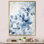 «Tender Ginko Leaves in Shades Of Blue», art mural feuilles