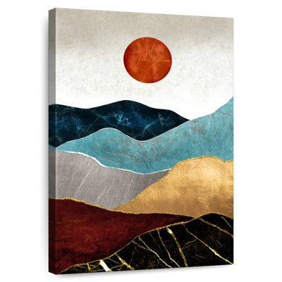 Alvord Abstract Mountain And Sun