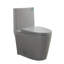 Toilette compacte monobloc allongée 12 po avec siège confortable ADA, hauteur 17,1 po, chasse double 1,1 / 1,6 GPF et carte 1000 g, conception compacte (siège inclus)-107232113