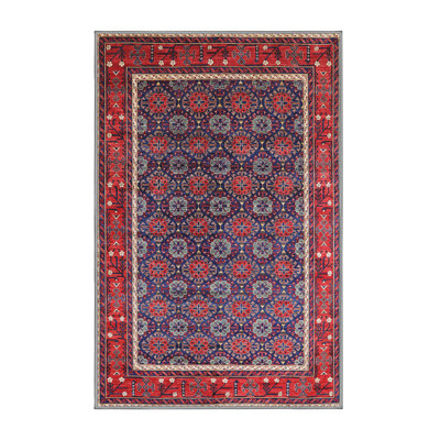 Tapis oriental rouge / bleu Rosier
