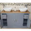 Florina 1230mm Double Bathroom Vanity with Vessel Ceramic Basin