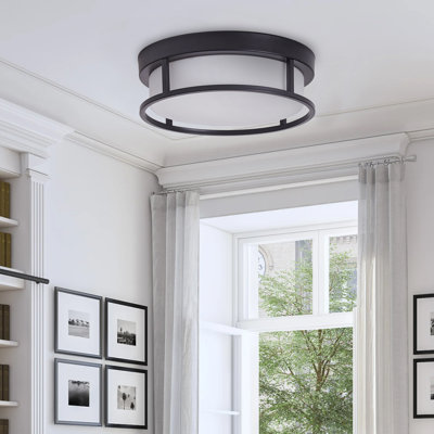 Plafonnier encastré rond 2 lumières Arath