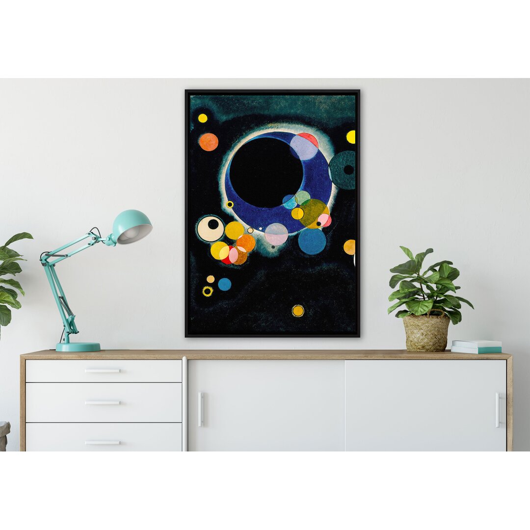 Gerahmtes Leinwandbild Einige Kreise von Wassily Kandinsky