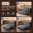 Tufted Upholstered Cat's Claw Leather Loveseat Recliner Sleeper Couch Pull Out Sofa Sofa Bed-108941052