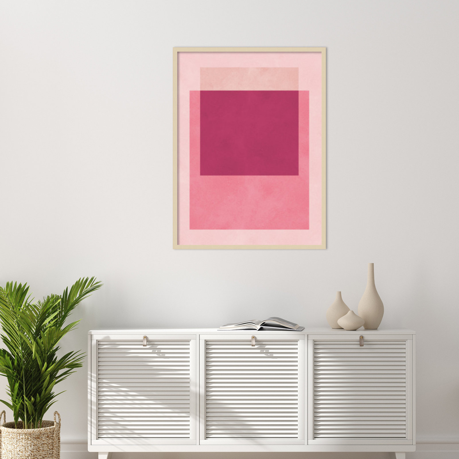Overlapping Geometry 12 Print, 41" H x 31" W, Brown