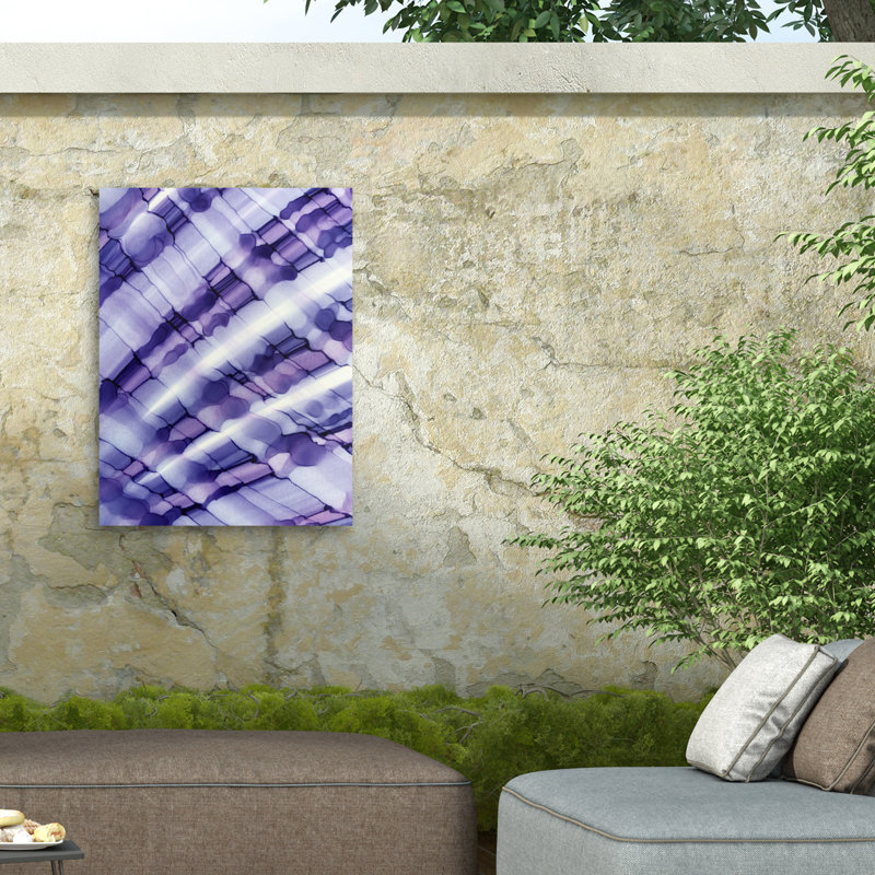 Rouleau de lune mauve sur toile par Tara Mann, H 19 po x l 14 po x P 1,5 po
