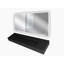 Ensemble de lavabo de salle de bain mural rectangulaire en miroir 72 po Pyramid-81903066