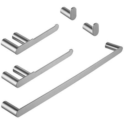 lver Brushed Nickel 5 pieces Decorative Bathroom Hardware sets