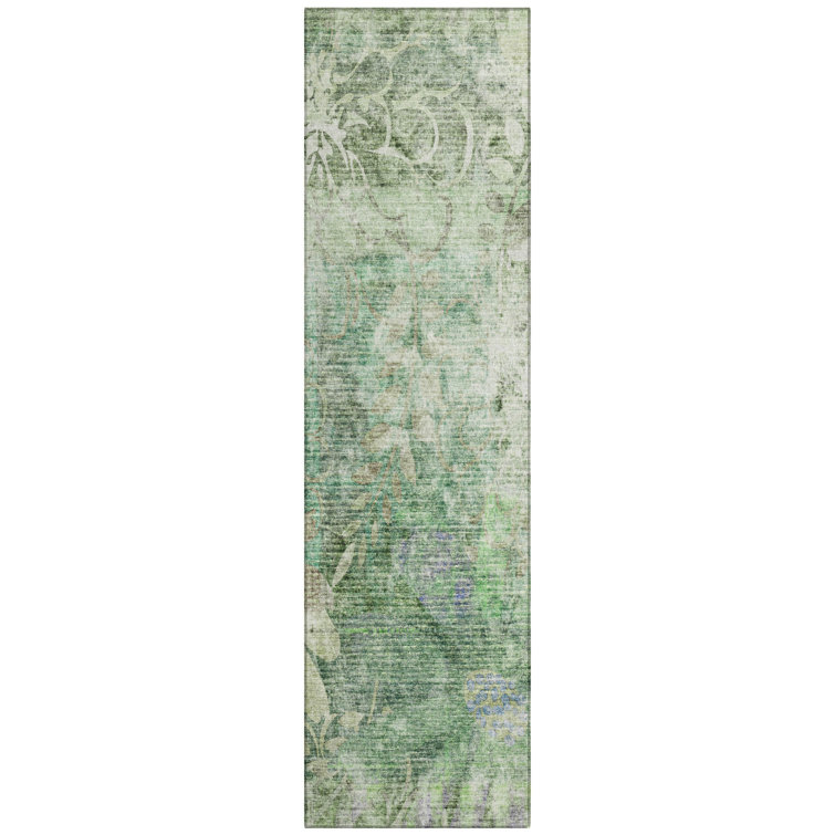 Machine Washable Indoor/Outdoor Lafferty ACN2223 Floral Rug
