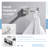 Bathroom Wall Mounted Double Towel Hook-89389637
