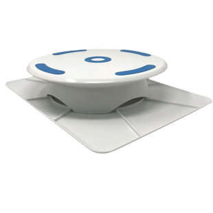 Ateco Reversible 2-Sided Revolving Cake Decorating Stand,12-Inch Diameter, White