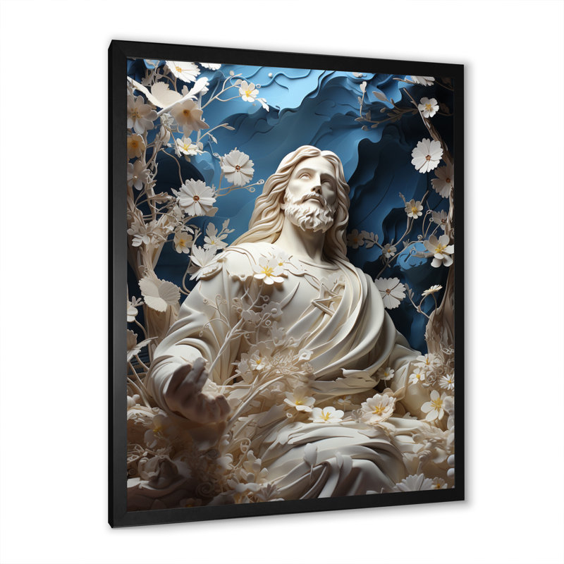 Yazid Christianity Divine Savior, Cadre photo noir, H 20 po x l 12 po x P 1 po