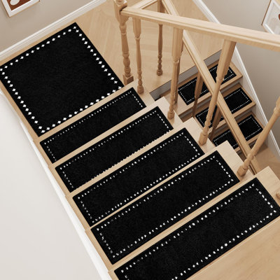 Tapis d'escalier intérieur antidérapant pour marches d'escalier en bois