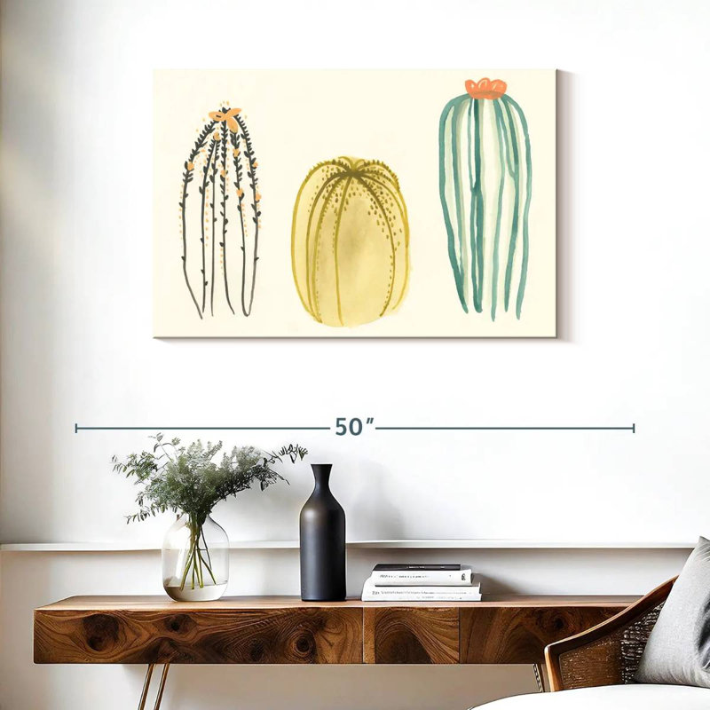 Harnek Funky Succulents III, H 24 po x l 36 po
