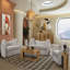 Chaise d'appoint avec coussin - Mendocino Beach