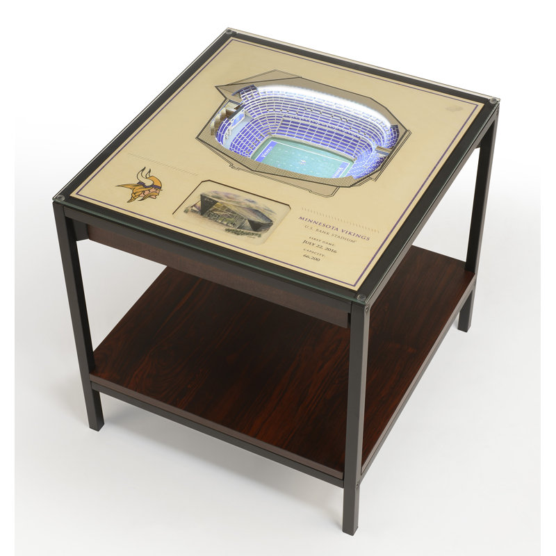 Husik NFL 25-Layer StadiumViews Lighted End Table, Minnesota Vikings
