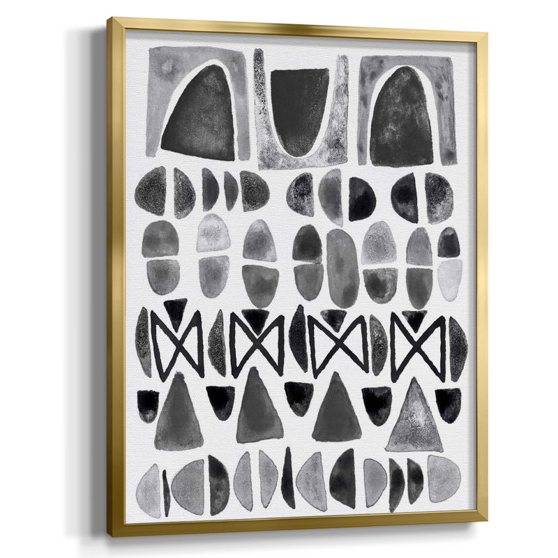 «Gray Arches I», reproduction encadrée de qualité supérieure - prête à être accrochée, H 42,5 po x l 30,5 po, Pas de tapis