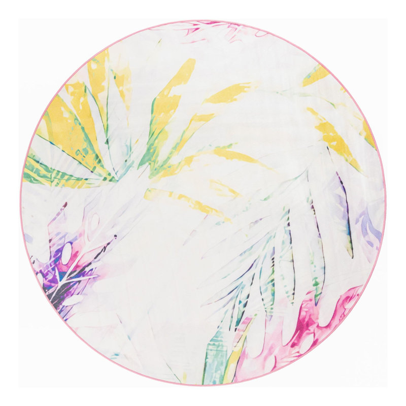 Jill Zarin Aruba Caribbean Indoor/Outdoor Rug, Round 7'10"