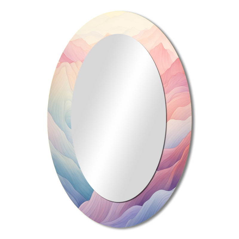 Majestic Mountain Views II - Miroir mural multicolore, H 36 po x l 24 po
