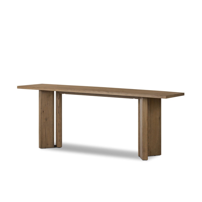 Huxley 78'' W Console Table, Rubbed Light Oak