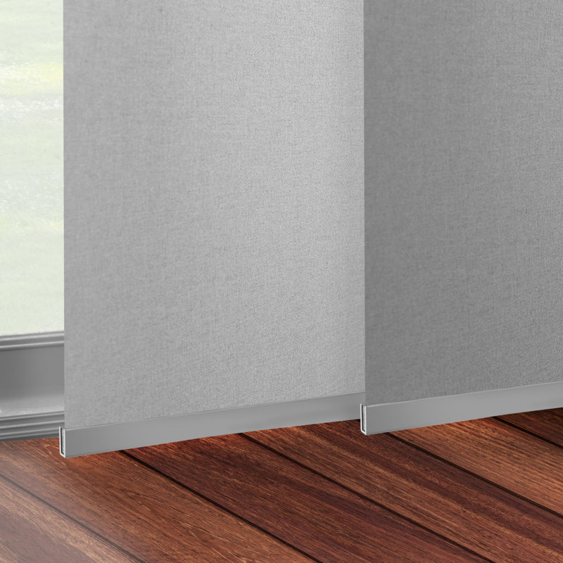 Cordless Semi Sheer Vertical blind, Urban Gray