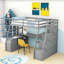 Lit mezzanine en bois avec sept tiroirs Kerth-1046702638-1069328807