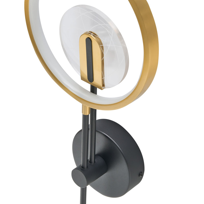 Iron LED Armed Sconce