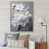 Toile naturelle avec cadre flottant