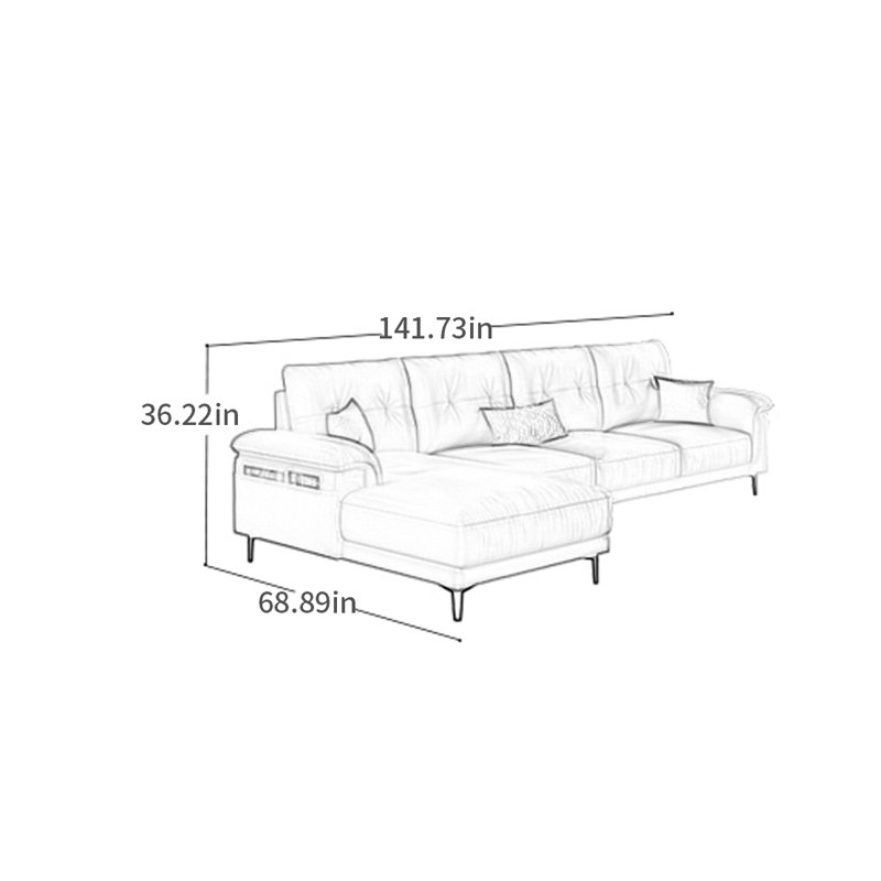 Canapé moderne et simple à lumière droite de luxe