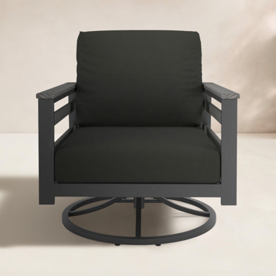 Townsend Sunbrella® Metal Swivel Patio Rocking Chair