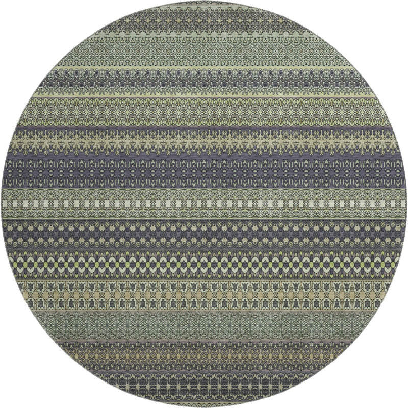 Premium Machine Washable Cerrito AMF527 Sage, Round 8'
