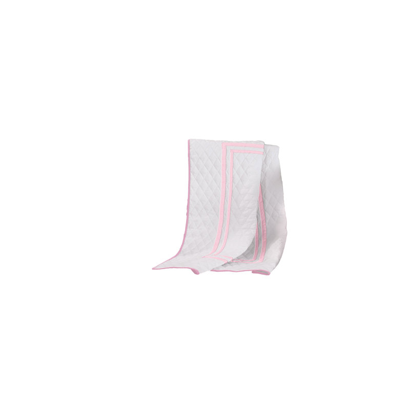 Courtepointe pour lit de bébé Ganimeta, Rose