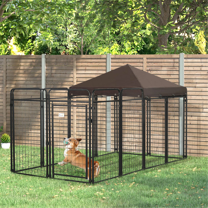 Niche pour chien d'extérieur pour grands et moyens chiens, 9,3 pi x 4,6 pi x 5,2 pi