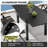  8 - Person Aluminum Patio Dining Set With Extendable Table And Folded Reclining Armchairs-1179183742