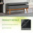 Boyu Polyester Blend Upholstered Storage Bench-2142374511