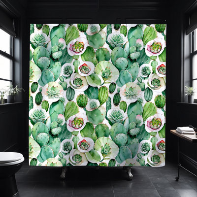 Rideau de douche Virgil Cactus