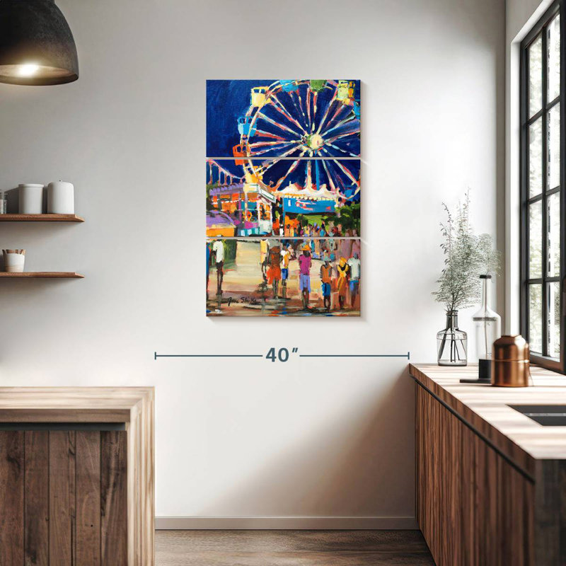 Kerner Night Carnival, 38" H x 24" W