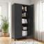Armoire de rangement, métal, 71 po, tablettes réglables, 2 portes profilées 71 po, avec portes et-1051514304