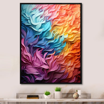 Multicolore Op Art Vibrant Oscillations