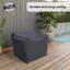 Housse pour patio d'extérieur en bois Catalonia