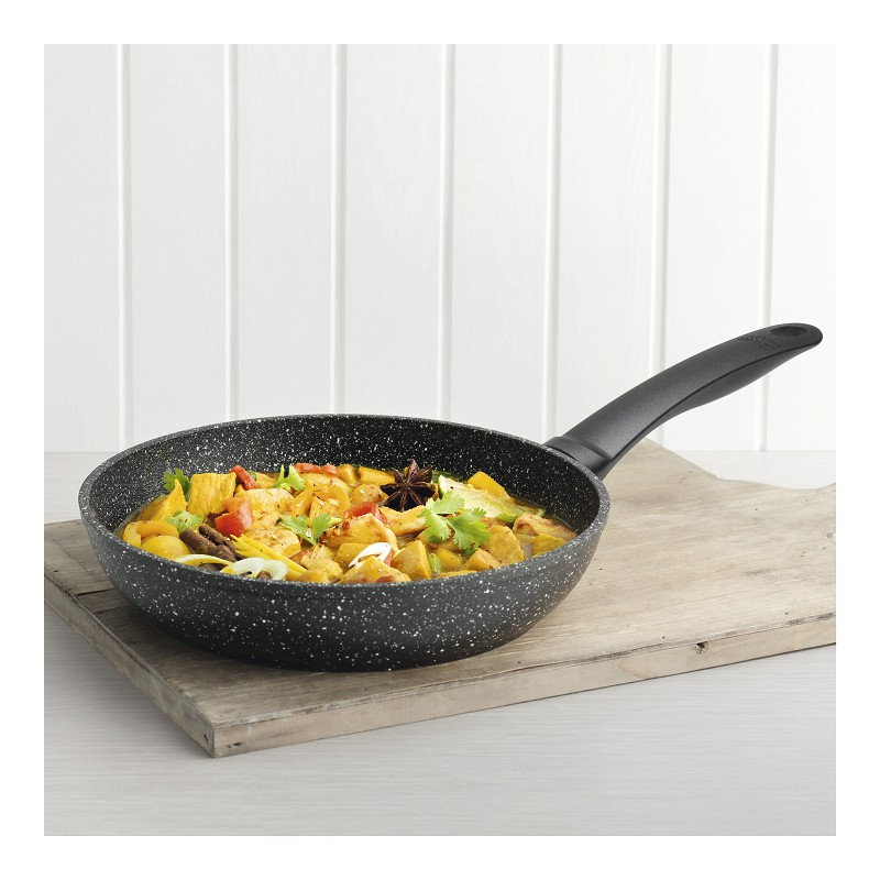 Kuhn Rikon Easy Induction Marble Aluminium Non-Stick Induction Safe Frying Pan, 22cm Diameter