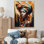 Femme africaine chromée I - salon art mural femme afro-américaine