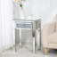 Table de bout en verre avec 1 tiroir Melle