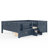 Queen Kids Floor Bed With Stairs, Rails And Slats,Queen Size Montessori Floor Bed With Bookshelf And 2 Storage Drawers,Easy Assemble Montessori Beds Frame,Blue-937314791