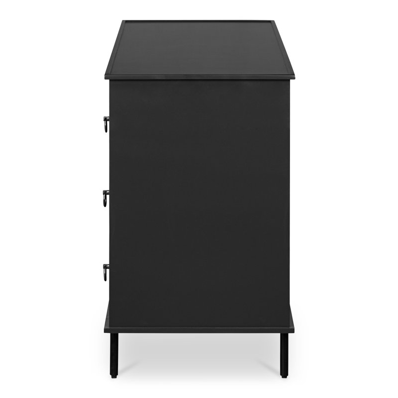 Satie 6 DRAWER DRESSER, Black