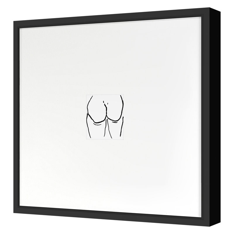 Booties 2 Print by Kate Roebuck, Black Framed