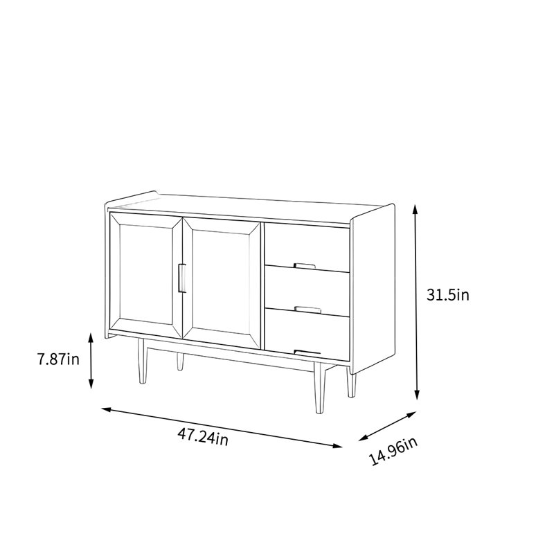Armoire de rangement simple et multifonctionnelle