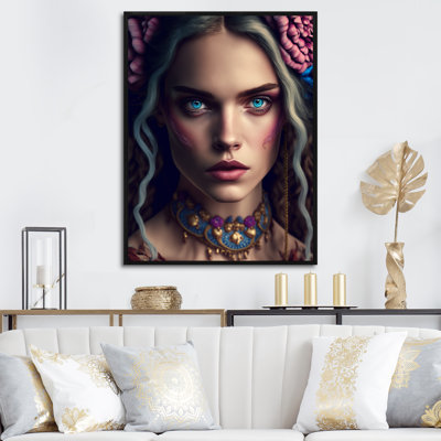 " Bohemian Woman With Blue Eyes IX "