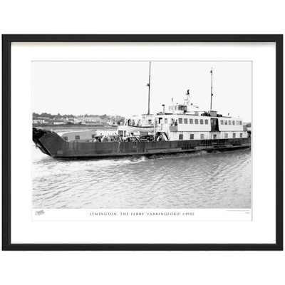 Lymington, the Ferry 'Farringford' C1955 1 Piece Single Picture Frame Wall Art